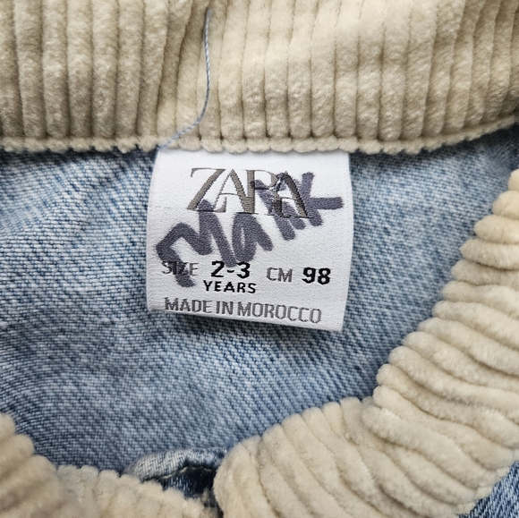 Zara Toddler Denim Jacket 2-3 Yo - Picture 5 of 6